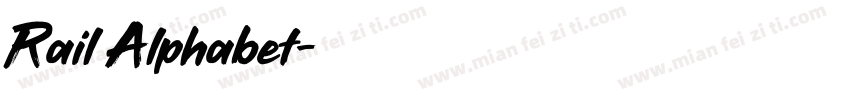 Rail Alphabet字体转换